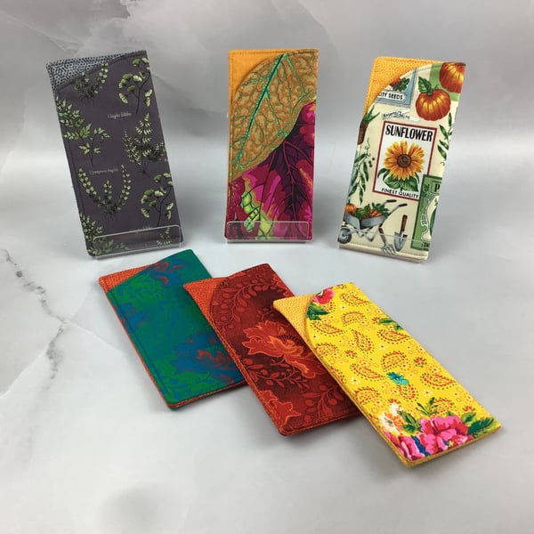 Floral glasses case, slip case, options, handmade