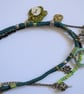 Boho Style Mixed Textile and Bead Necklace - Image 4