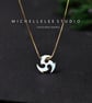 Opal Ninja Star Necklace With 925 Sterling Silver Chain