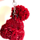 Mini beanie key ring or bag charm
