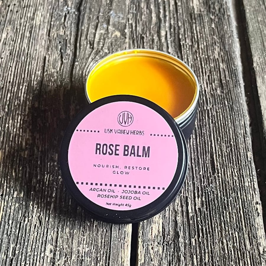 Rose Balm for Hardworking Skin - Multi-Purpose for Face, Lips and Dry Skin