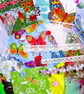 Mini Butterflies and flowers slow stitching or junk journal kit for a beginner
