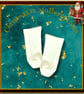 Reserved for Susan - Cream Patterned Socks - Image 1