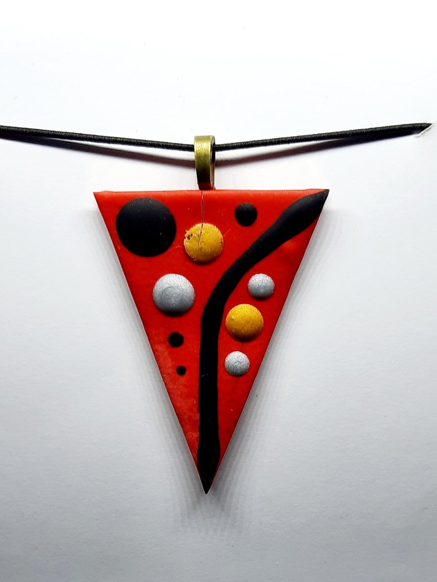 Polymer clay pendant 