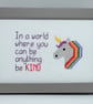 Framed cross stitch picture
