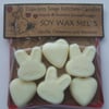 Vanilla Scented Eco Soy Wax Tarts, Hearts & Bunnies- 6 pack, for oil burners