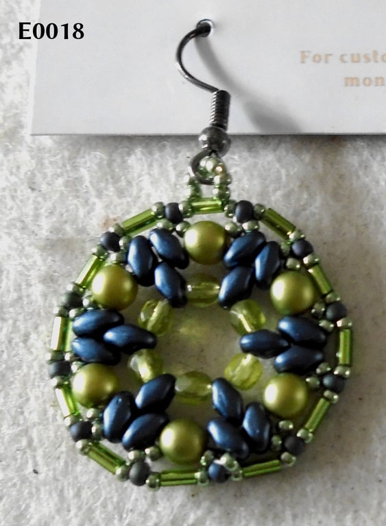 1920s-style bead earrings (customisable)