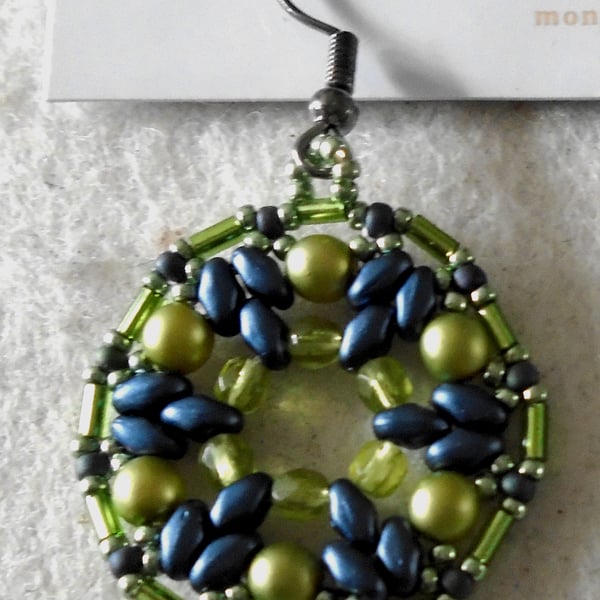 1920s-style bead earrings (customisable)