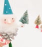 Vintage Style Spun Cotton Pine Cone Gnome - Image 3