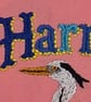 'Harnser' Hand Embroidered Heron Hoop Art – Norfolk-Inspired Textile Wall Art - Image 5