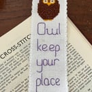 Owl Bookmark Counted Cross Stitch Kit