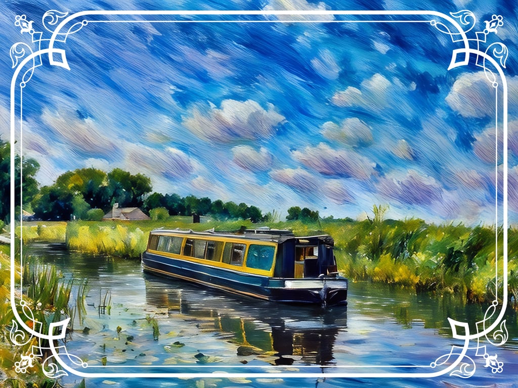 Summer Day on The Fens A5 Greeting Card Norfolk 