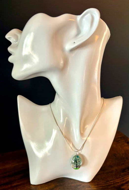 Handmade Resin Blossom Tree Necklace