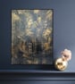 Metallic Gold & Black — Textured Abstract Acrylic Art - Image 2