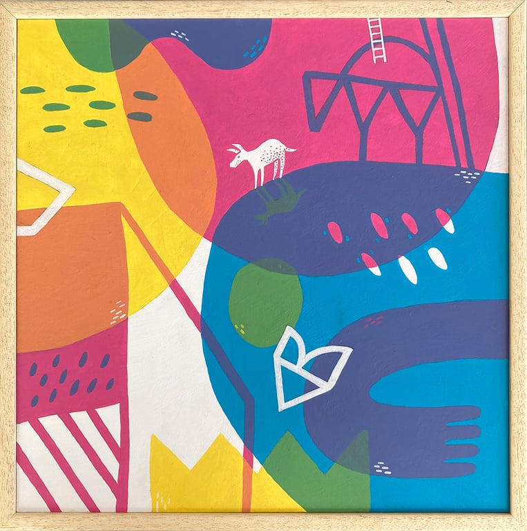 Donkey Painting No.2 30cm by 30cm