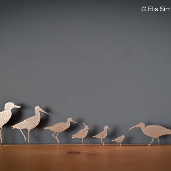 Wading Birds Mantelpiece Ornament, Shelf sitter, Waders Need Love Too Decoration