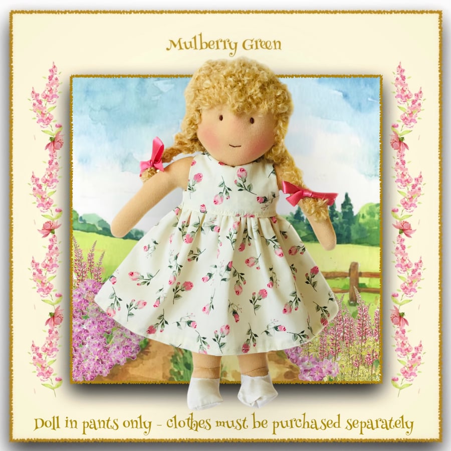 Doll - Rosie Robertson -  a handcrafted Mulberry Green doll