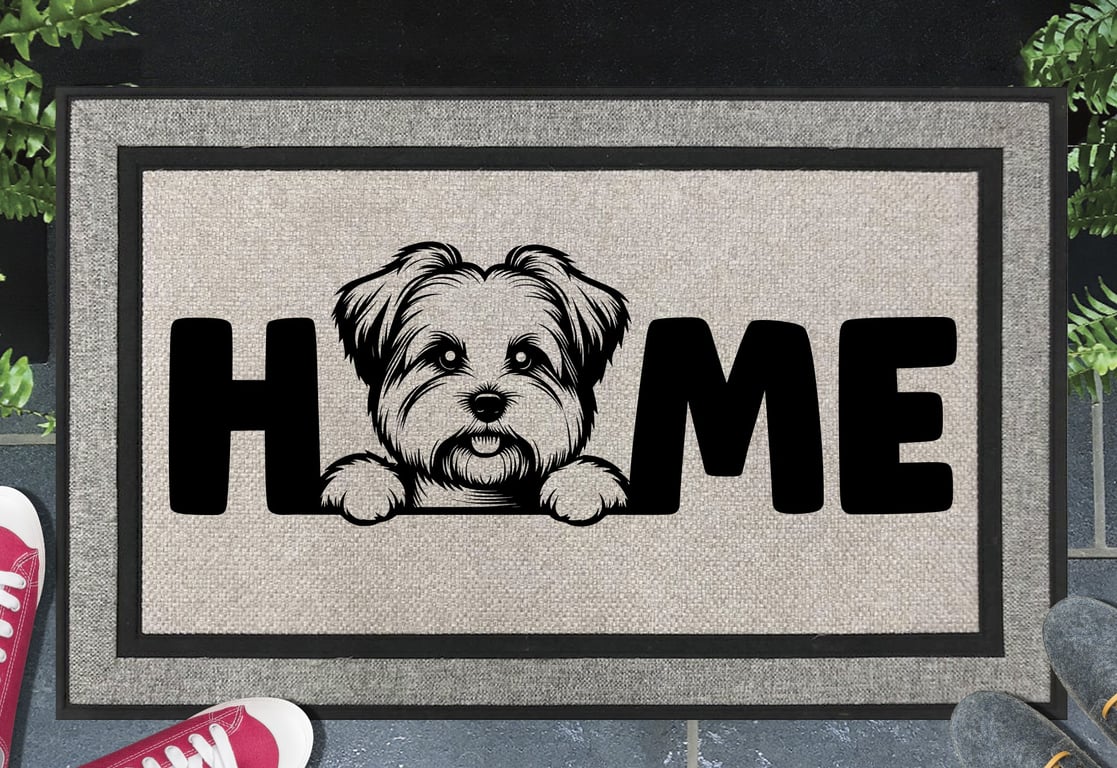 Biewer Terrier Doormat No.2 - All Weather - Biewer Terrier Welcome Mat, 45x70cm 