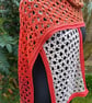Handmade Crocheted Scarf, Ombre yarn - Image 3