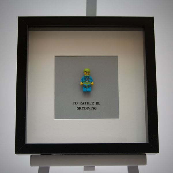 I'd Rather be Skydiving mini Figure frame