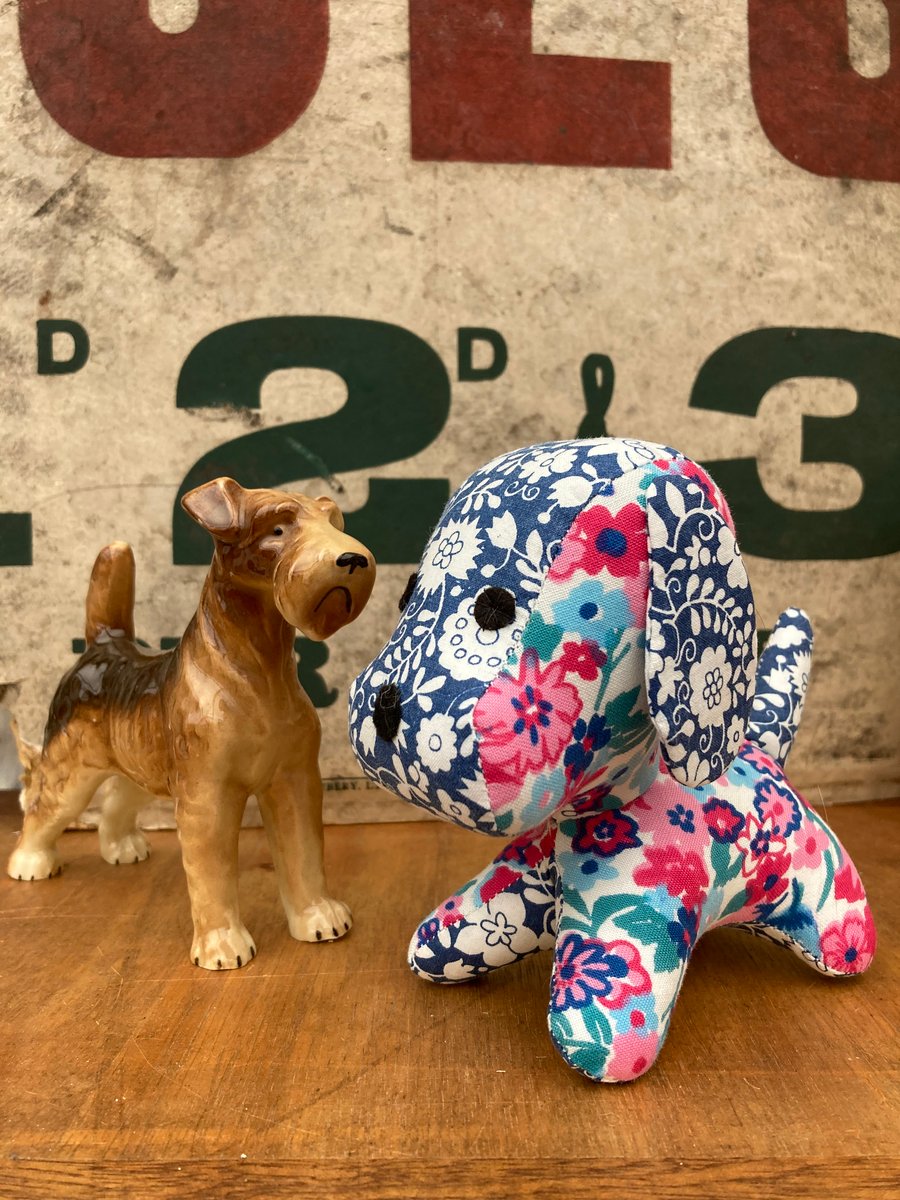 Bobbo Doggo the Vintage Fabric Pup