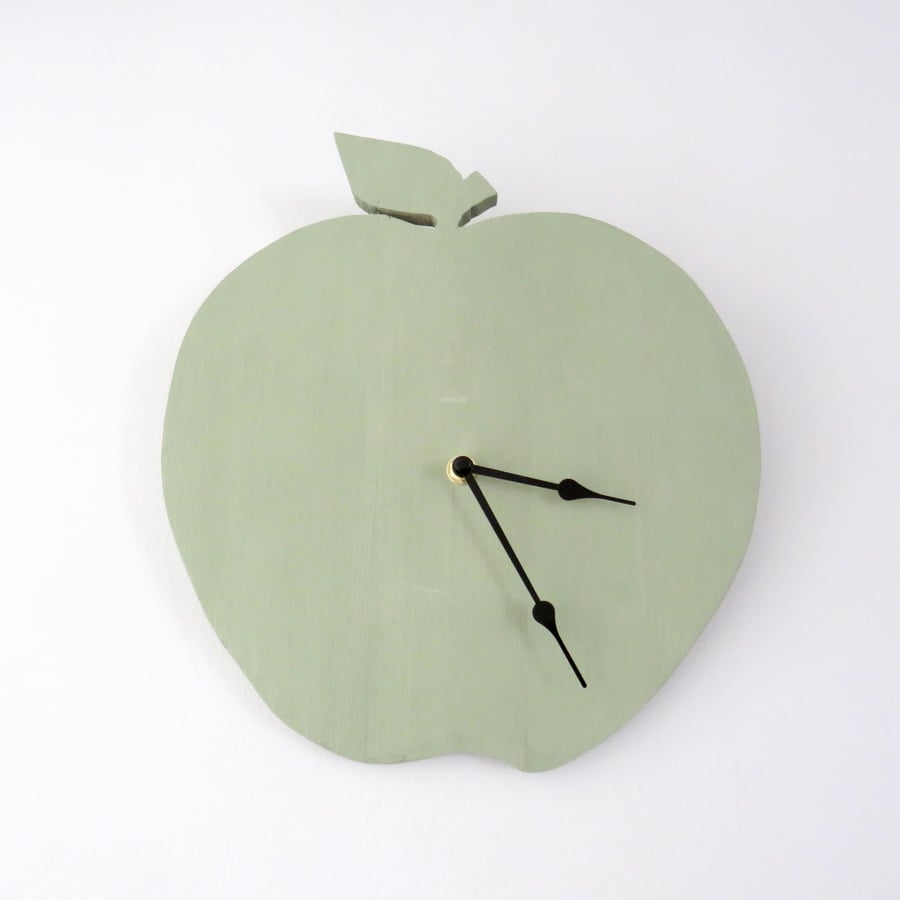 Rustic apple wall clock