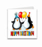 Penguin Children's Birthday Card - Image 1