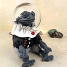 'Rospo’, a porcelain and textile frog doll.