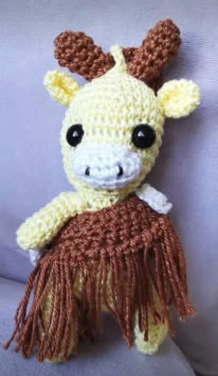 Crochet Giraffe Bagcharm Keyring 