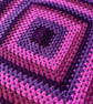 Copy of "Handmade Crochet Granny Square Blanket: Blueberry Cake Yarn Throw (38x3 - Image 1