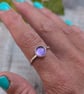 Sterling Silver Amethyst Ring - UK Size S - JBJ4034 - Image 4
