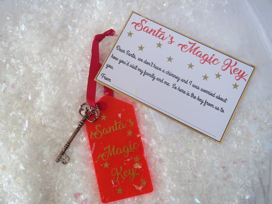Magic Santa's Key and postcard