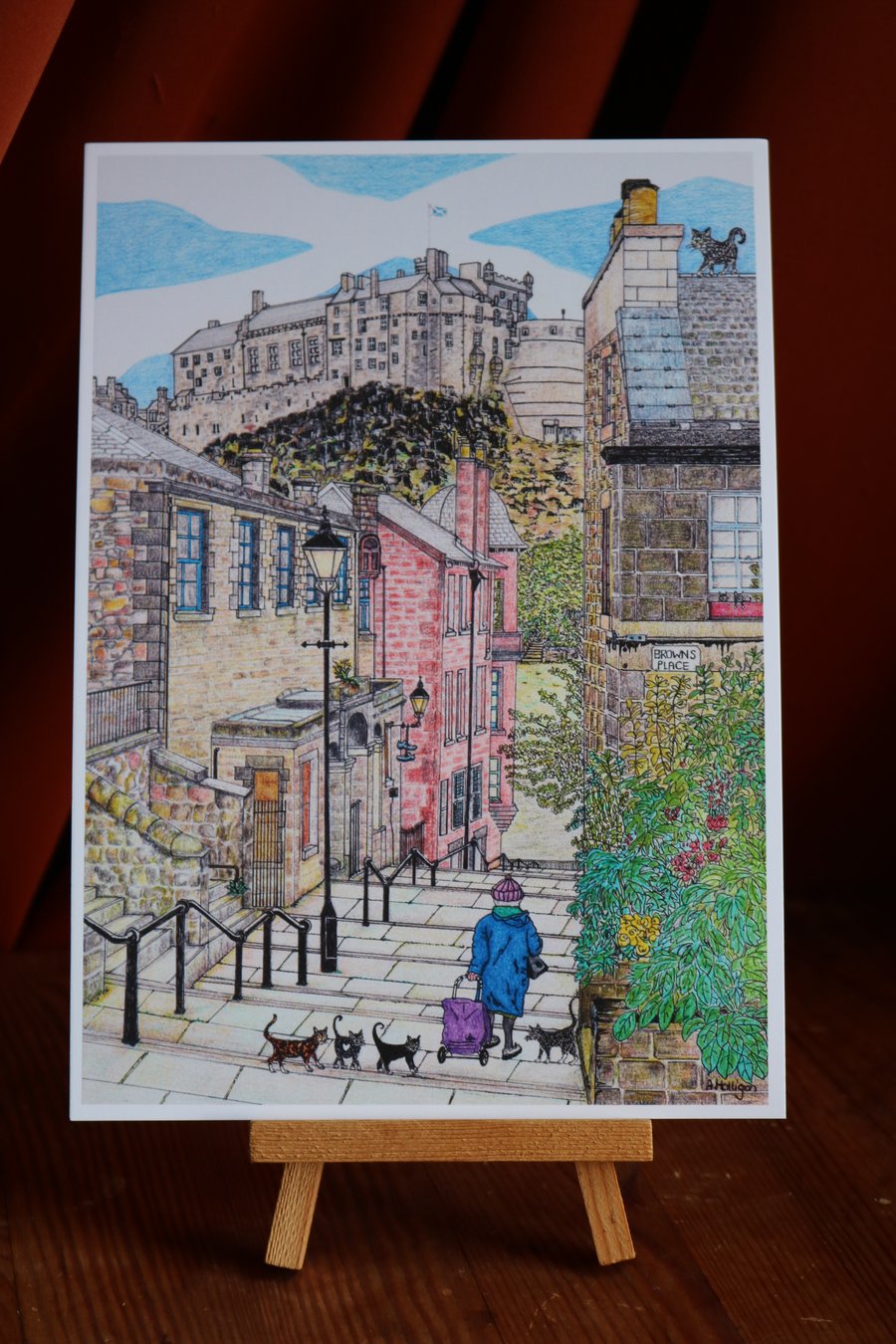 The Vennel Steps (Edinburgh, Scotland) - A4 Print