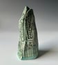 Ceramic Sculptural Vessel Textured with Old Printing Plates - Image 7