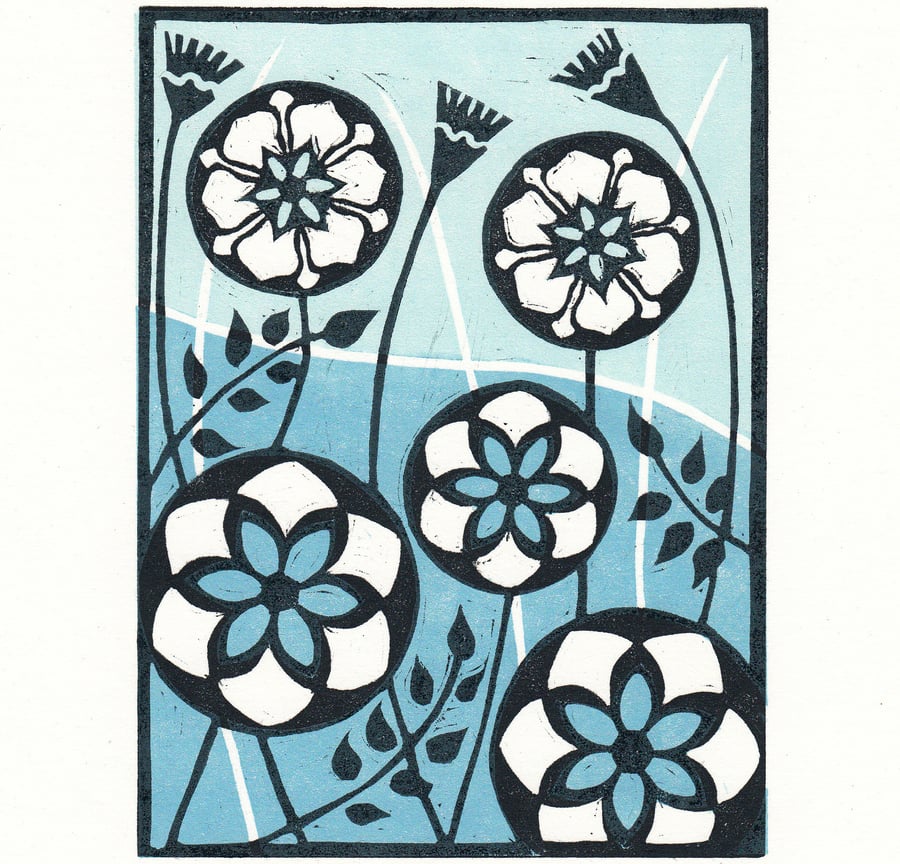 Flower Lino Print
