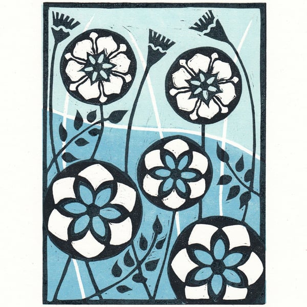 Flower Lino Print