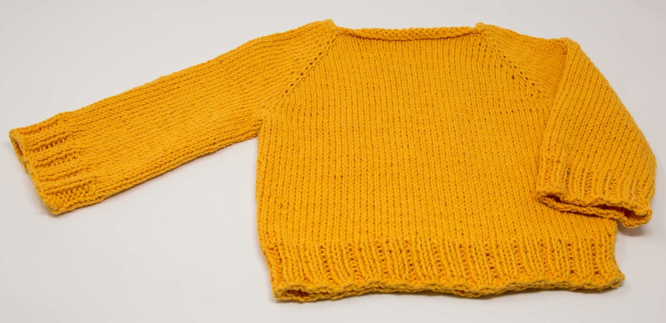 Organic Cotton Chunky Baby Jumper 6 - 12 months