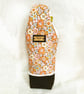 Handmade Fabric Wine Bottle Bag - Retro Floral - Image 1