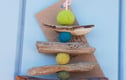 Driftwood and wool tree decorations 