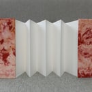 Ice Dyed Silk Covered Accordion Book