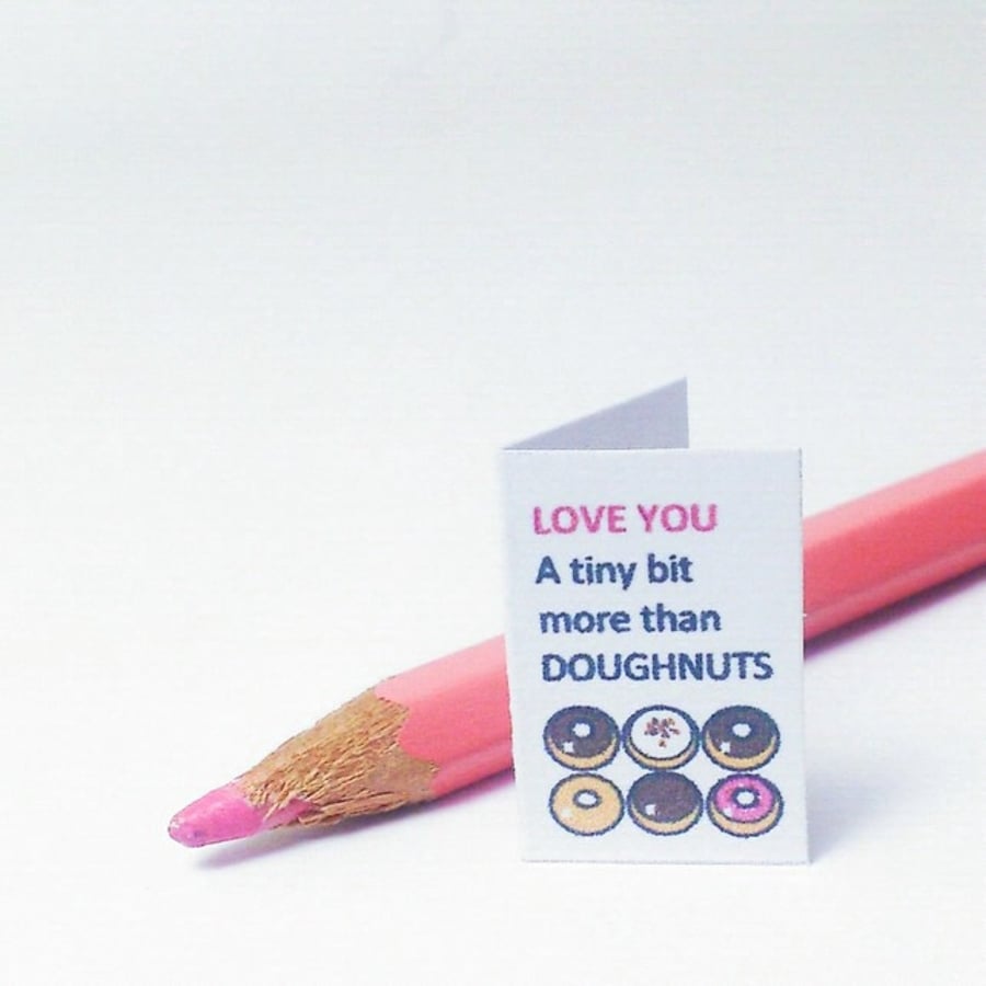 Miniature Greeting card, handmade
