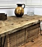 Scaffold Board Coffee Table With Hairpin Legs Using Reclaimed Materials THE ROMS - Image 3