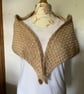 Fawn Coloured Crocheted Shawl  - Image 2
