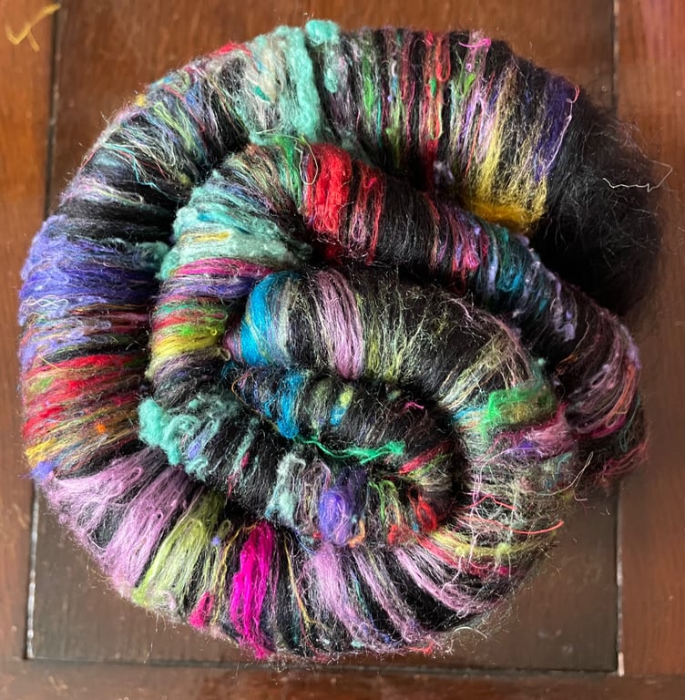 Wool Art Batt - "Firework