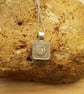 Tiny minimalist square Citrine necklace.November birthstone - Image 4