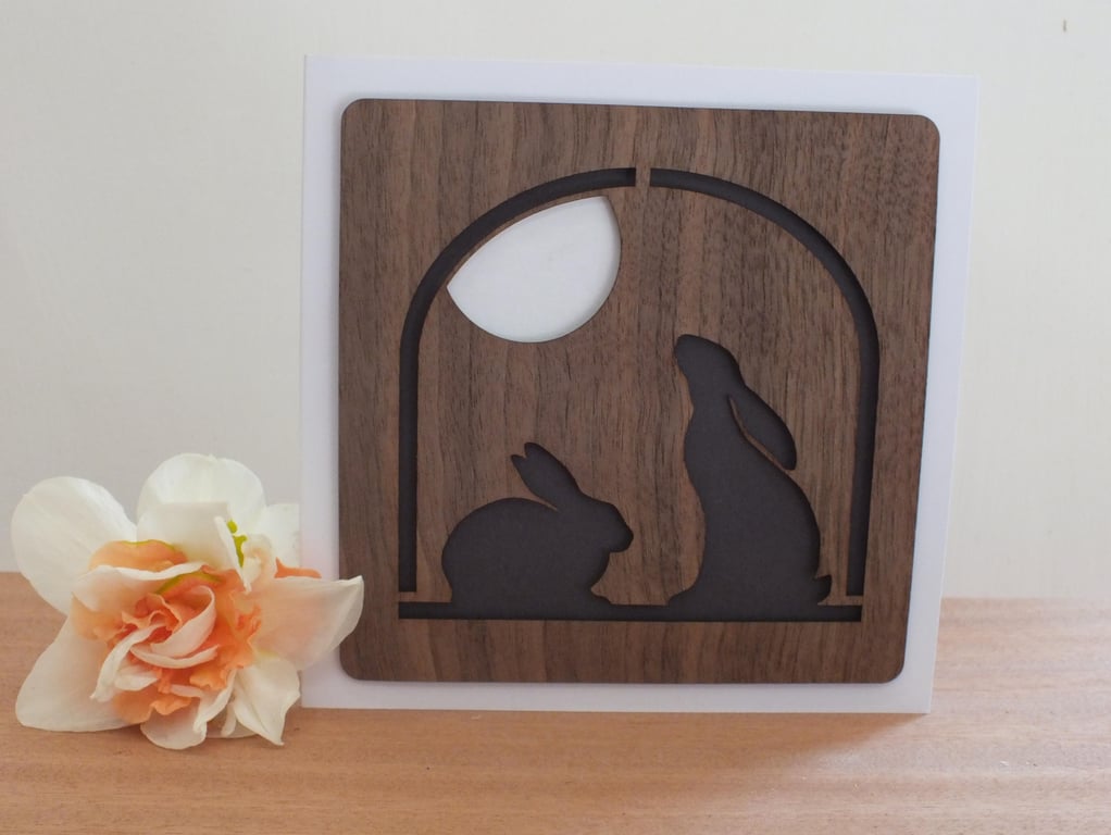 The "Hare and the Moon" Greetings Card 