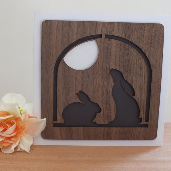 The "Hare and the Moon" Greetings Card 