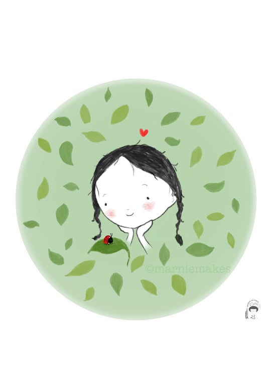 Hallo Little Ladybird - A4 Giclee Print