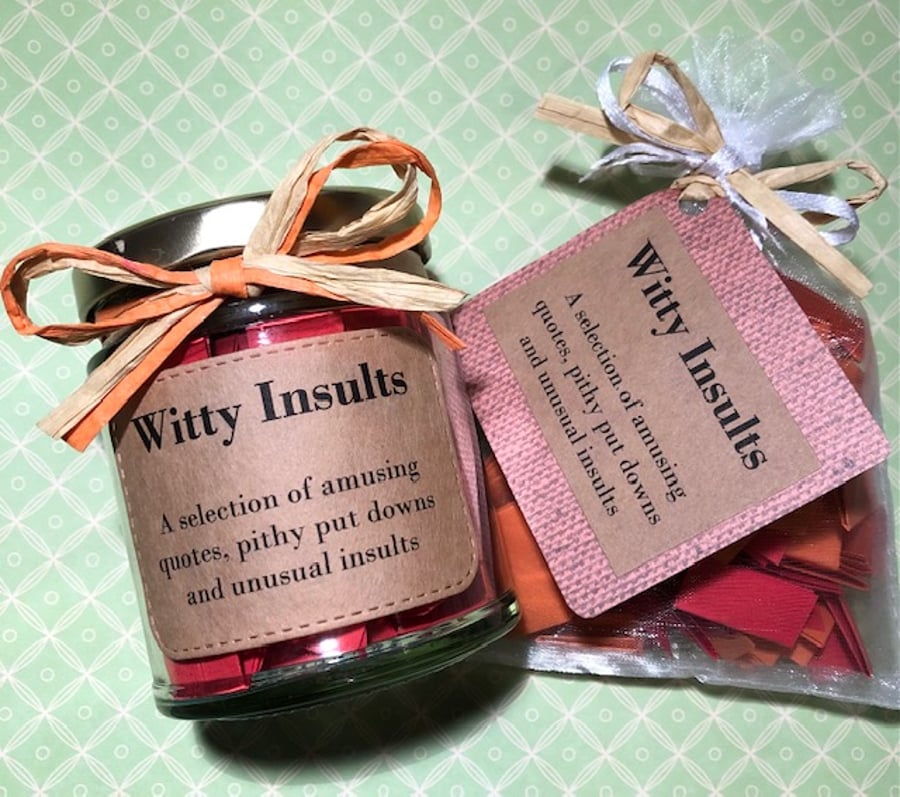 Witty Insults - a selection of fun quotes and sayings 