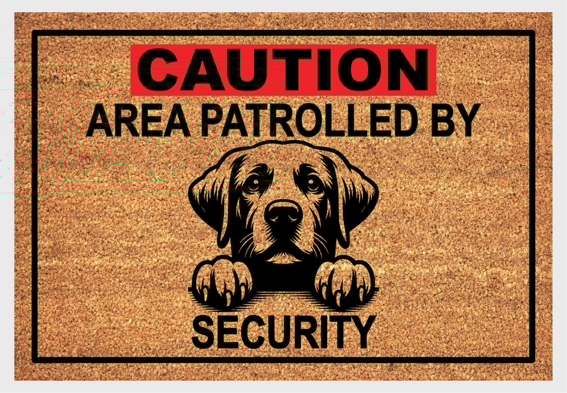 Labrador Retriever Security Door Mat No.1 - Labrador Retriever Welcome Mat